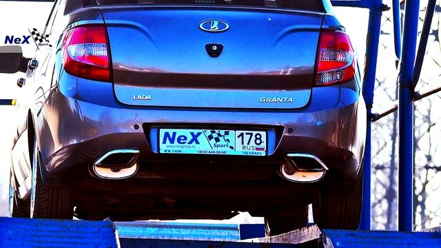 NeX® - Lada Granta. ЭКСКЛЮЗИВ! Глушитель -Форсаж-/насадки Lexus-Style и др. Эффектно.Тихо. Уникальн смотреть онлайн