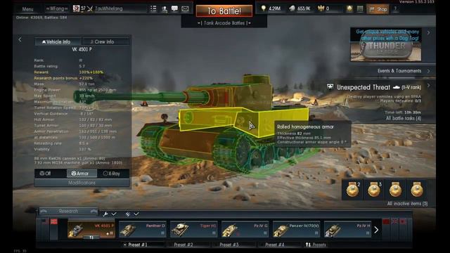 War Thunder : VK 4501 P It gets the job done смотреть онлайн