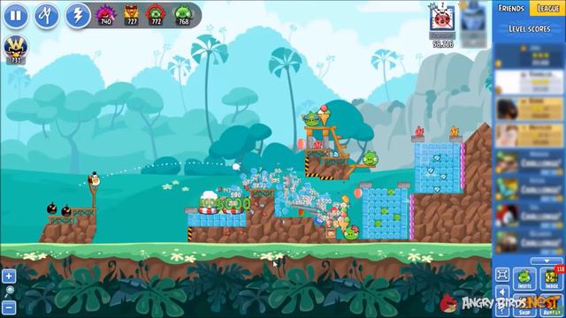 Angry Birds Friends Tournament Week 218-A Levels 1 to 6 Non Power Up Compilation Walkthroughs смотреть онлайн