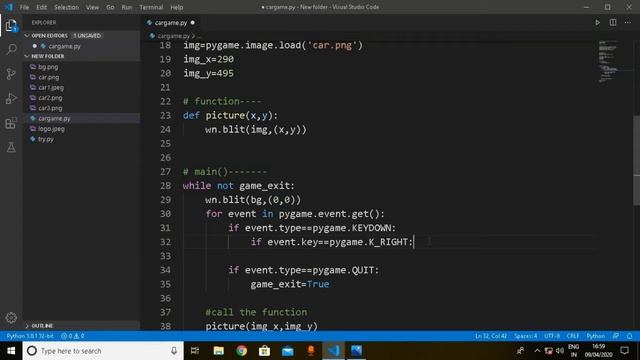 Keyboard Strokes l Python ( pygame ) ll Car Game ll #dragcoder смотреть онлайн