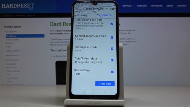 How to Clear Browsing Data in HUAWEI Honor 8A — Find Browsing History Options смотреть онлайн