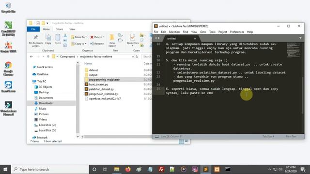 Face Recognition Realtime - Menggunakan Dataset Sendiri dengan Python dan OpenCV di Windows смотреть онлайн