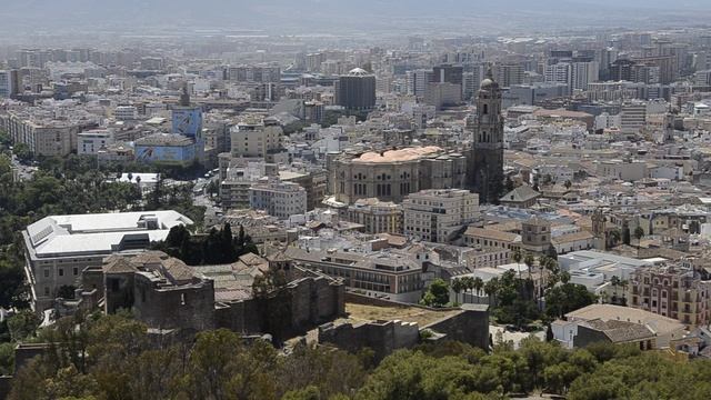 Вид из крепости Хибральфаро, Малага, Испания (6) смотреть онлайн