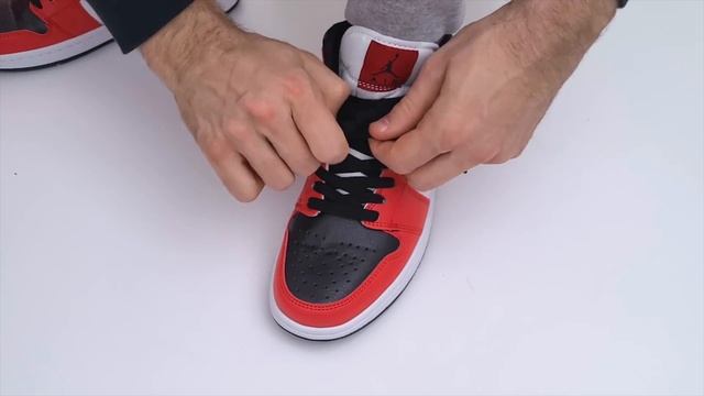 3 Cool Ways How To Lace Nike Air Jordan 1 | Nike Air Jordan 1 MID Lacing смотреть онлайн