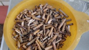 Аффинаж серебра из трубчатых конденсаторов.