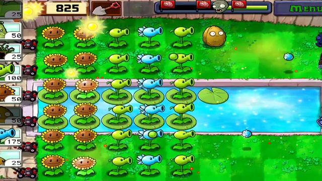 купил два растения горохамегастрел и двойной подсолнух! plants vs zombies #14 смотреть онлайн