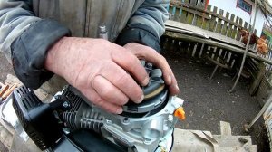 Установка редуктора с автоматическим сцеплением 2:1 на двигатель Grunwelt GW170F-S