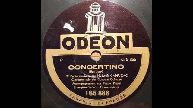 Concertino - Weber - Louis Cahuzac - Clarinette смотреть онлайн