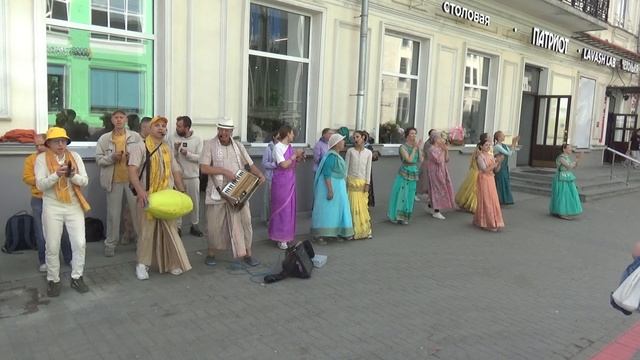 Харинама в Екатеринбурге. Гаджа Ханта дас. 24.06.2023 смотреть онлайн