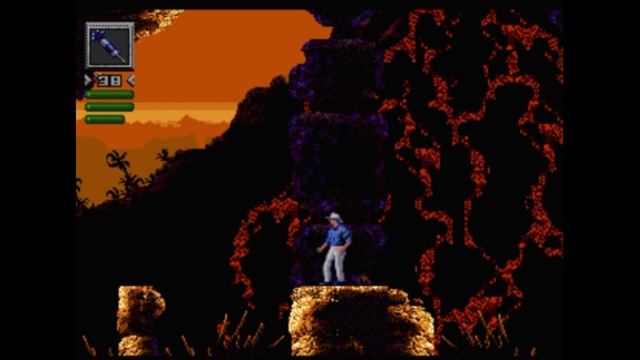 Sega Mega Drive 2 (Smd) 16-bit Jurassic Park Dr. Grant Stage 5 The Canyon / Каньон