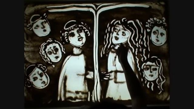 Анна Верховская "Вместе", песочная анимация смотреть онлайн