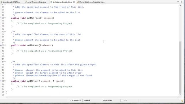 Implementing an Unordered List in Java (Java Foundations / jsjf) смотреть онлайн