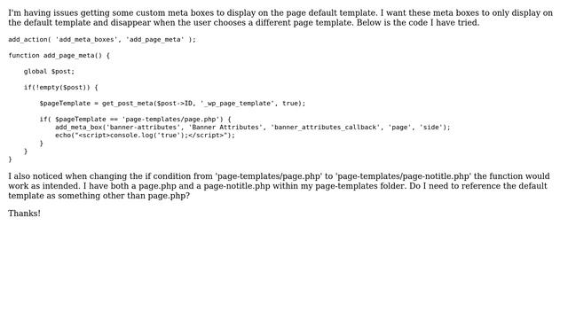 Wordpress: custom meta box for page default template смотреть онлайн