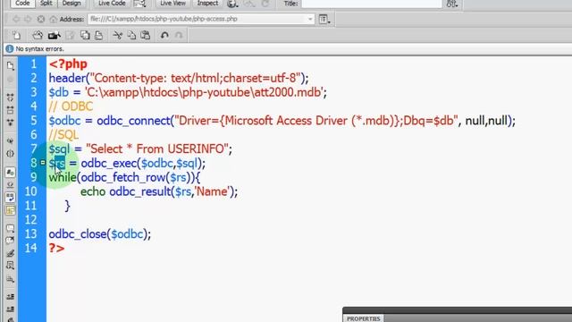 PHP Web Programming (Clip on Demand) การใช้ภาษา PHP ร่วมกับฐานข้อมูล MS Access (PHP connect Access) смотреть онлайн