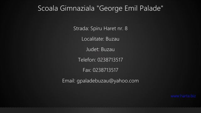 Scoala Gimnaziala "George Emil Palade" Buzau смотреть онлайн
