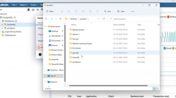 How to load dvdrental file to PostgreSQL