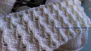 Связать красивый узор, это так просто! Роскошный ажурный узор спицами с эффектом 3D  "Бесконечность"