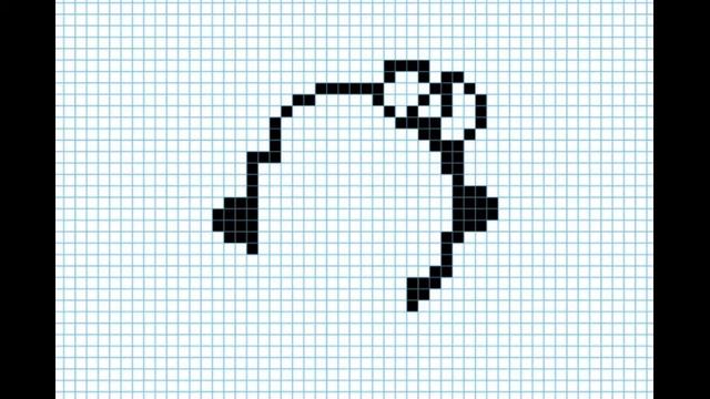 Как нарисовать Пингвина девочку с бантом по клеточкам смотреть онлайн