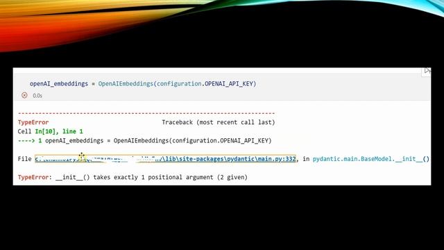How To Fix [OpenAI and Langchain] - TypeError: __init__() takes exactly 1 positional argument смотреть онлайн