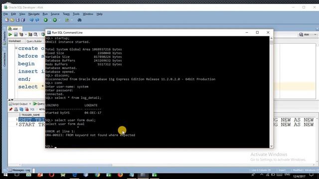 pl-sql lec 21(13) pl sql system level trigger (shutdown trigger) смотреть онлайн