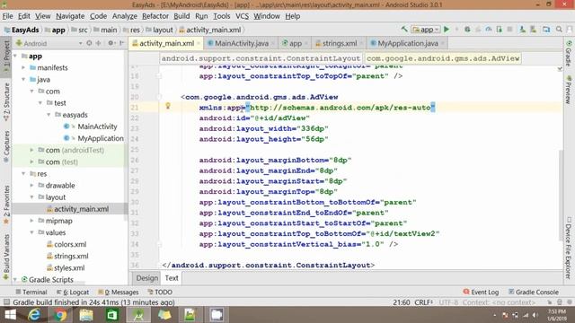 Create Admob Ads In Android Studio | Android App Development Tutorial смотреть онлайн
