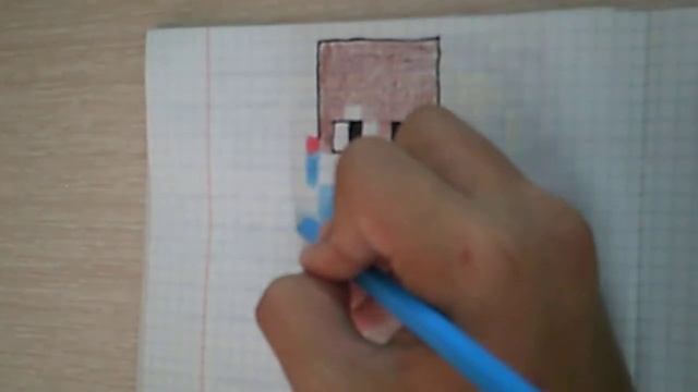 как рисовать компота из Minecraft по клеточкам смотреть онлайн