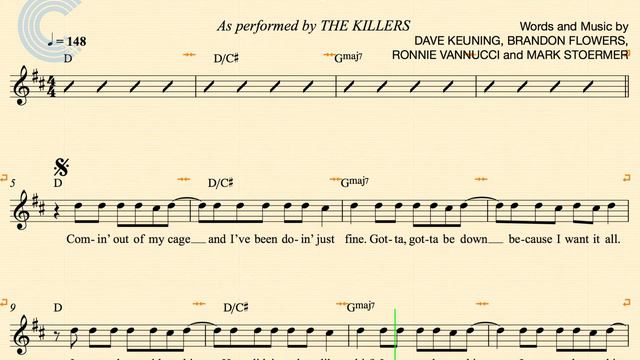 Flute - Mr. Brightside - The Killers - Sheet Music, Chords, & Vocals