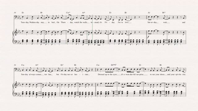 Tuba - Friday I'm in Love - The Cure Sheet Music, Chords, & Vocals смотреть онлайн