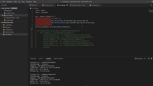 How to get list of all AWS EC2 instance info using boto3 and python | AWS Automation with Boto3 смотреть онлайн