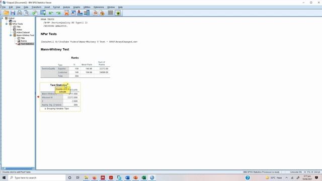 Mann Whitney U Test in SPSS - Concept, Interpretation, and Reporting Mann Whitney U Test смотреть онлайн