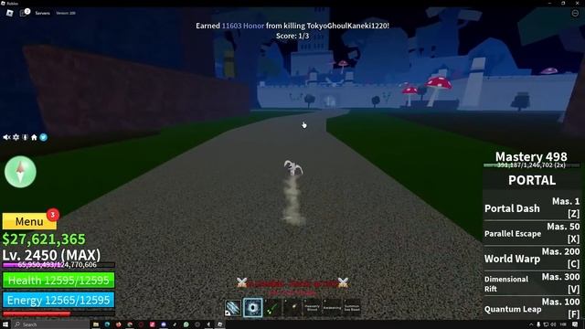Highlight 60M E Claw + Spikey Trident + Portal Combo (Blox Fruits Bounty Hunting) Road to 30M Honor смотреть онлайн