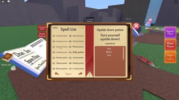 All 83 Potions RECIPES in WACKY WIZARDS! (Complete Game) (Roblox)