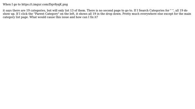 Wordpress: Some categories missing on wp-admin/edit-tags.php?taxonomy=category смотреть онлайн