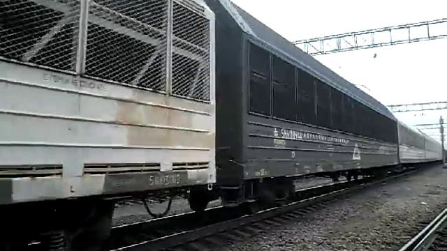 Тепловоз М62-1629 с грузовым поездом смотреть онлайн