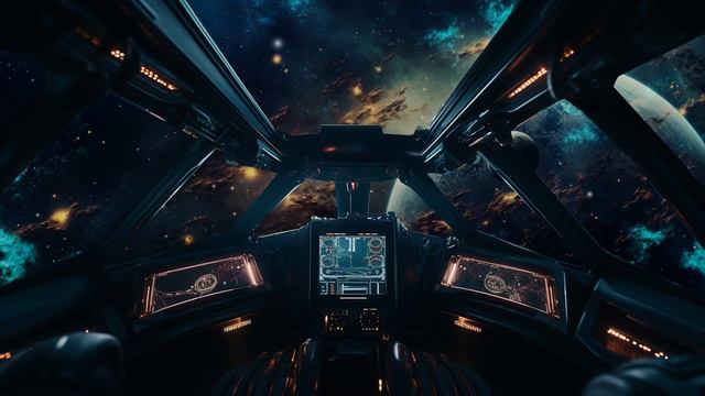 Spaceship Cockpit | Super Deep Layered Brown Noise Of The Universe | Deep Relaxation | Space Travel