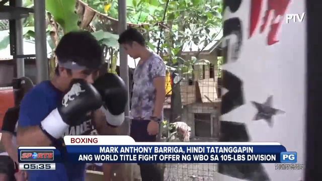 Mark Anthony Barriga, hindi tatanggapin ang world title fight offer sa WBO sa 105 lbs division смотреть онлайн