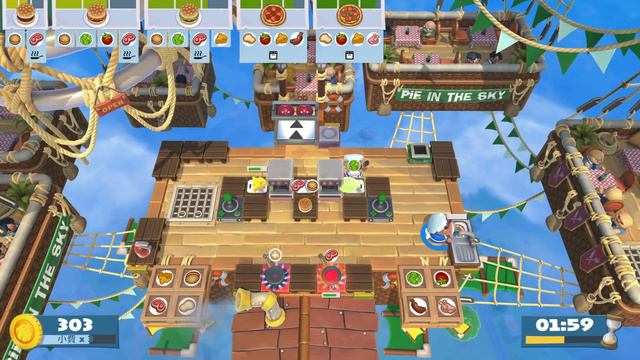 Overcooked!2 | Level 6-4 | 1 Player (solo) | 4 Stars