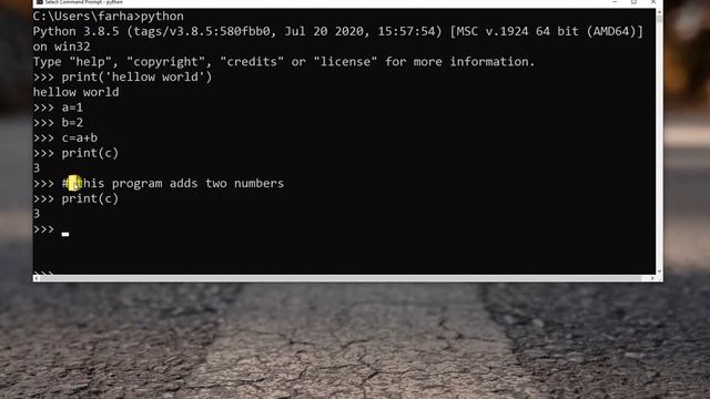 Demo Class 1.3 Running python in CMD #pythontutorial #advancepython #pythonprogramming #python смотреть онлайн
