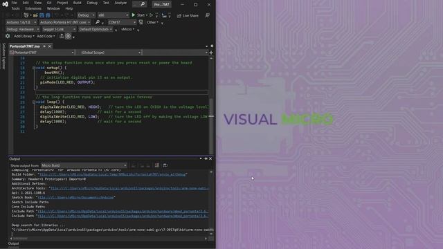 Portenta H7 Dual Core Debugging смотреть онлайн