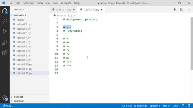 #12 What is Assignment Operators? How to Use? | Python Operators - Python Programming in Hindi смотреть онлайн