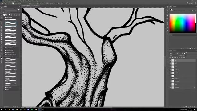 Yggdrasil - Dotwork/Blackwork Art Speedpaint смотреть онлайн