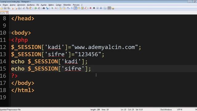 Php Derslerir - Php $_SESSION İle Oturum Oluşturma | Ders - 30 смотреть онлайн