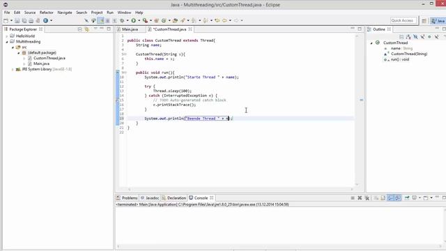 Java für Fortgeschrittene - Multithreading 1 - Erstellen von Threads [GERMAN/DEUTSCH] смотреть онлайн