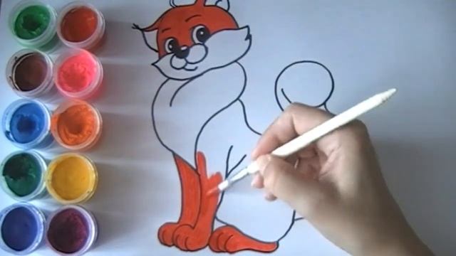 Учимся рисовать красивую кошку. Learn to draw a beautiful cat. смотреть онлайн