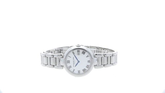 RAYMOND WEIL SHINE LADIES 32MM 1600-ST-00659 Zegarek / Watch 360 смотреть онлайн