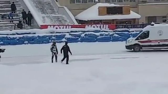 Мотогонки на льду. "МЕДЕО". Начало соревнований. второй день. смотреть онлайн
