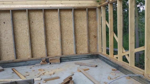 каркасный гараж на 2 машины в одного / garage for 2 cars смотреть онлайн