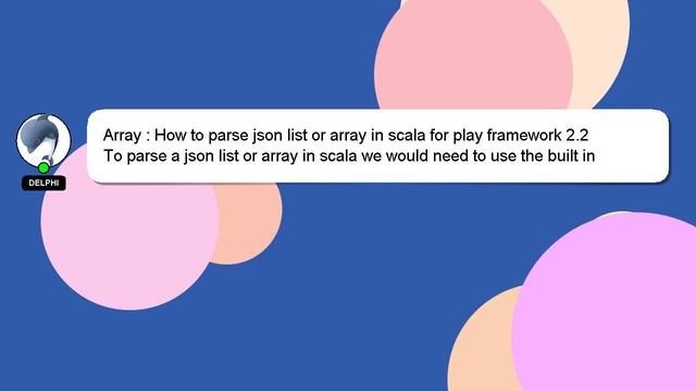 Array : How to parse json list or array in scala for play framework 2.2 смотреть онлайн