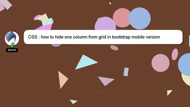 CSS : how to hide one column from grid in bootstrap mobile version смотреть онлайн