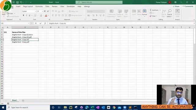 How to Get names of Files inside a Folder into Excel File| Convert File Names into Excel | NO CODIN смотреть онлайн